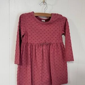 H&M Textured Pink Kids Dress